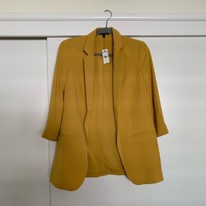 Mustard yellow blazer
